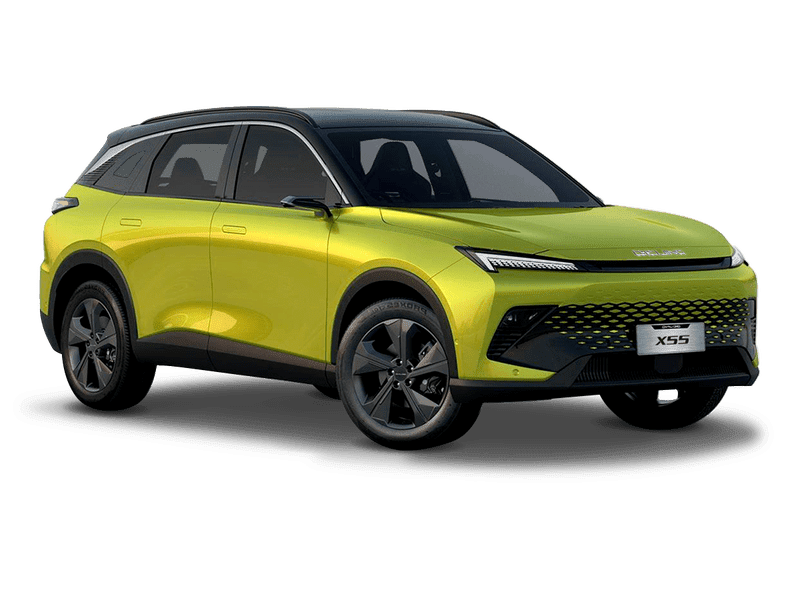 Купить BAIC X55 в Ростове-на-Дону - Жёлтый металлик с чёрной крышей